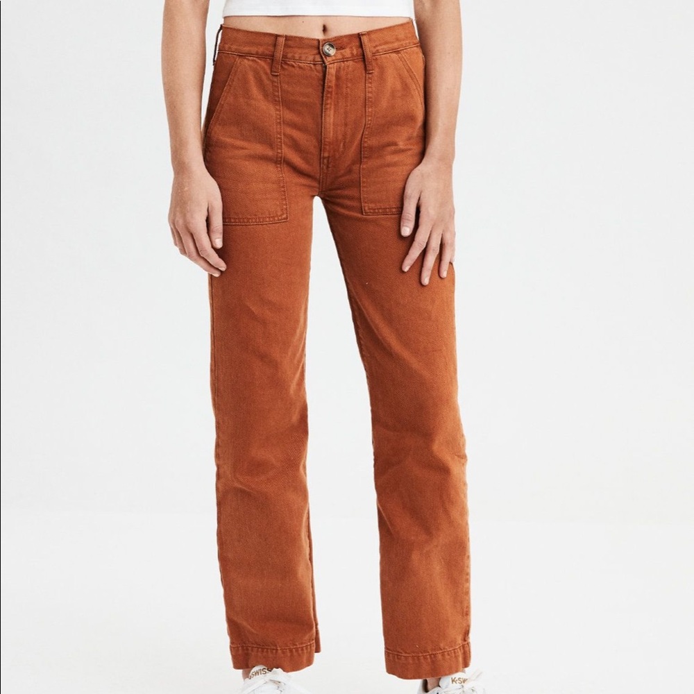 American eagle wide leg crop pants